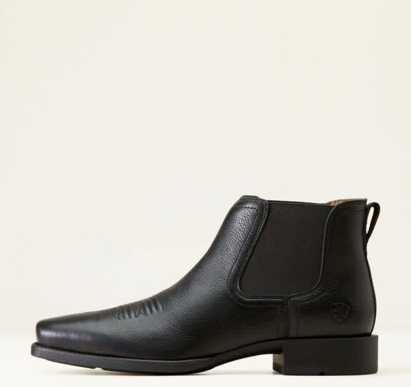 Booker Ultra Square Toe Western Boot - Black Deertan - 10046984