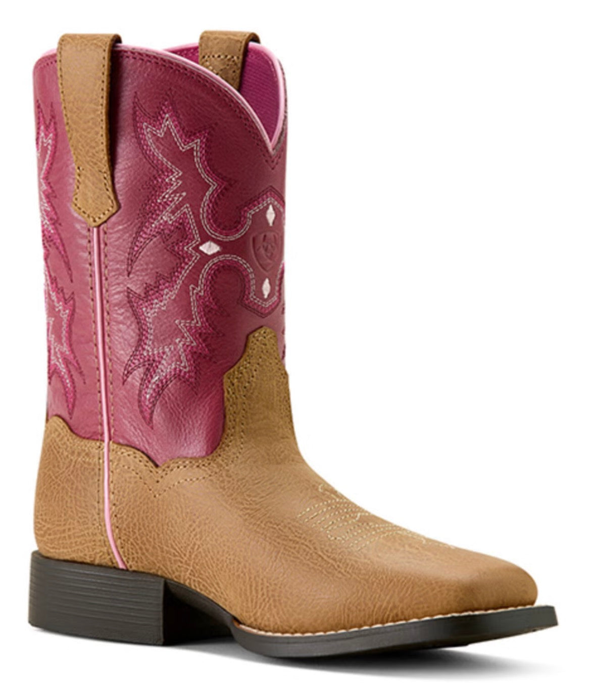 Ariat Tombstone Wide Square Toe Western Boot - Rosebud - 10063835