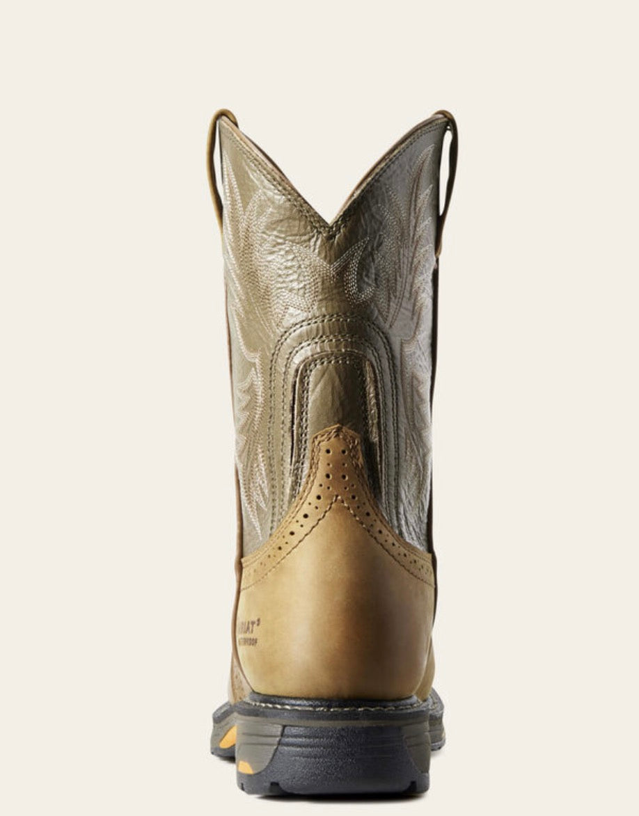 WorkHog Waterproof Work Boot - AGED BARK -  10008633