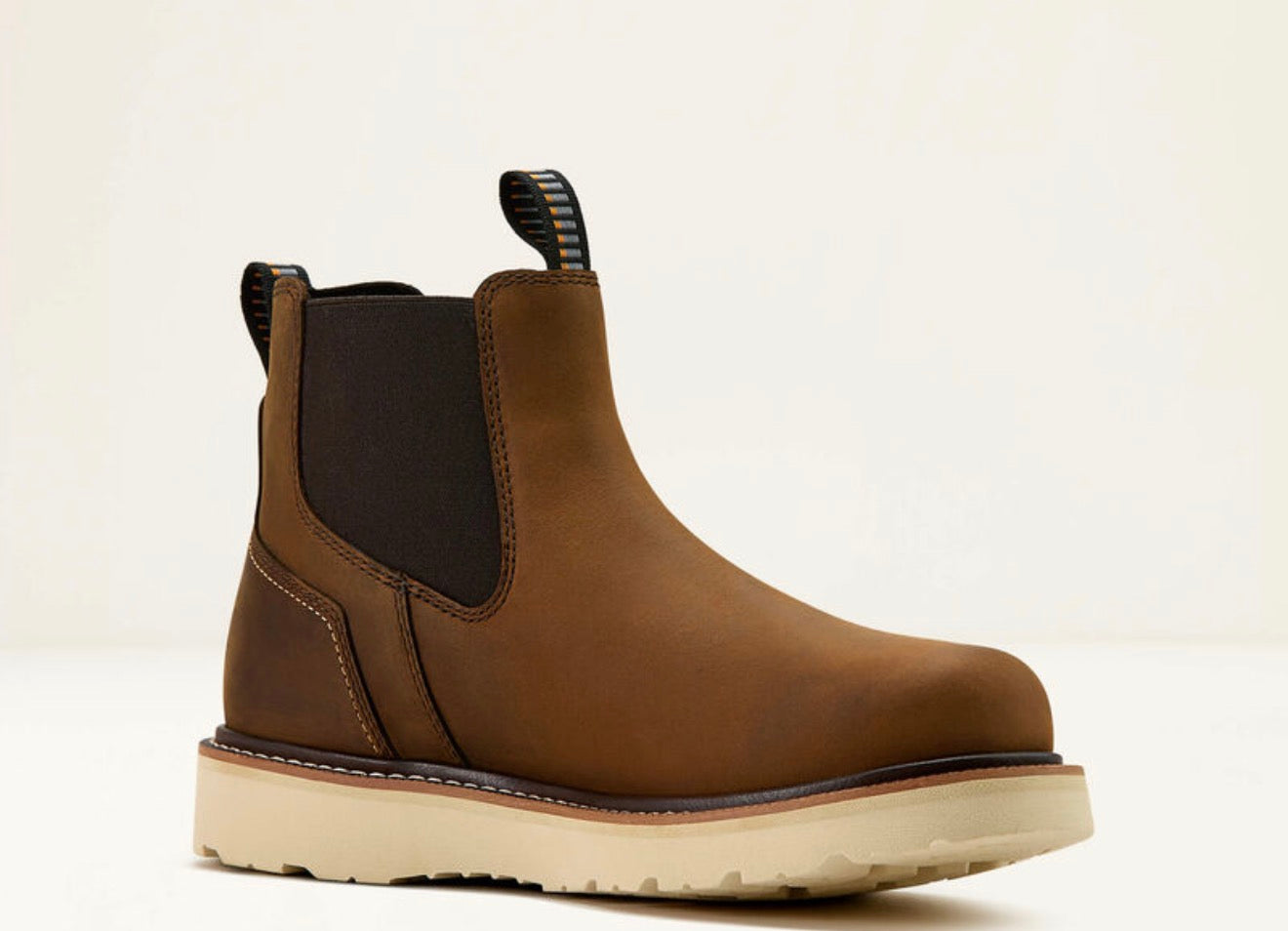 Rebar Wedge Chelsea Waterproof Work Boot - Destressed Brown - 10061116