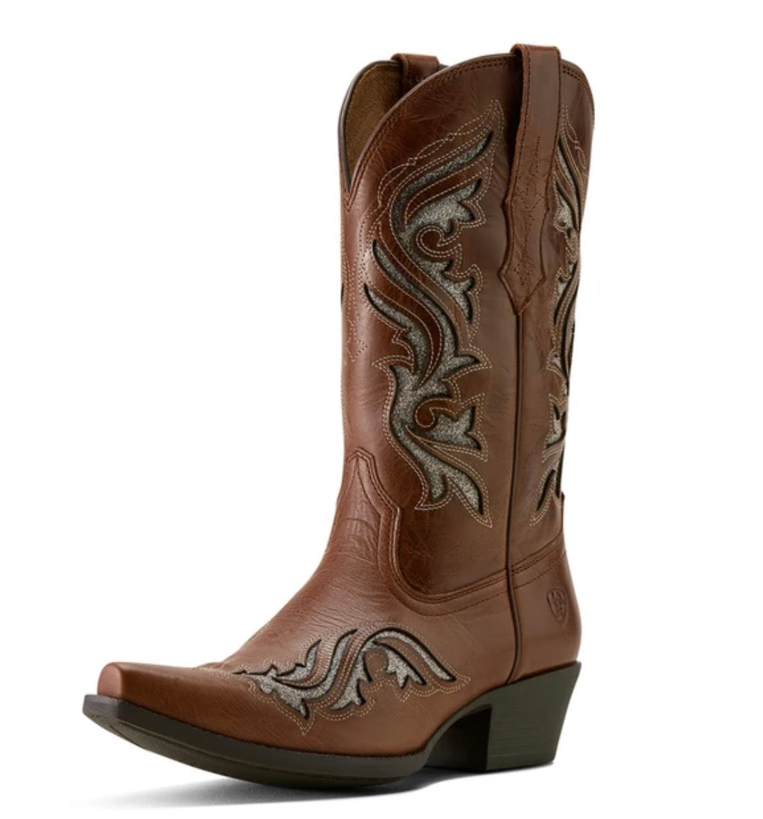 Heritage Bliss X Toe Western Boot - Dark Tan - 10063902