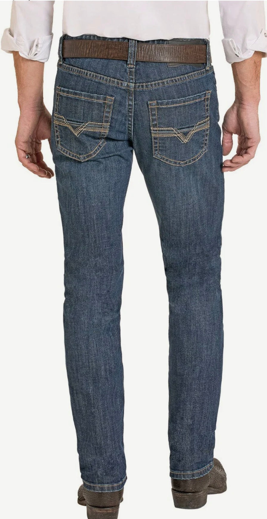 Rock & Roll Jeans Raised Denim Emb Skinny - BM2MD08593