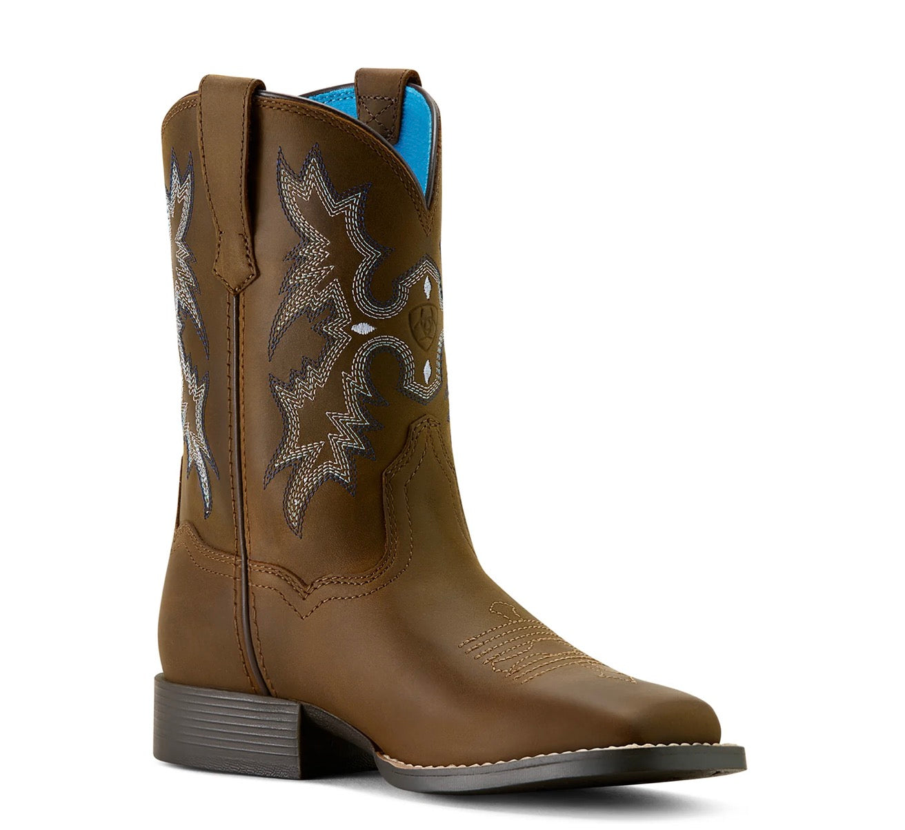 Ariat Tombstone Wide Square Toe Western Boot - Brown Brown - 10063834