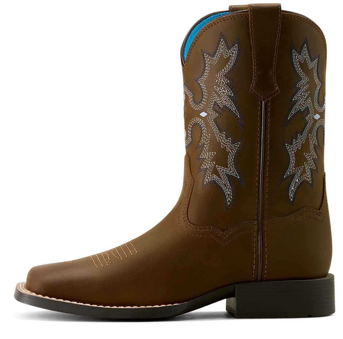 Ariat Tombstone Wide Square Toe Western Boot - Brown Brown - 10063834