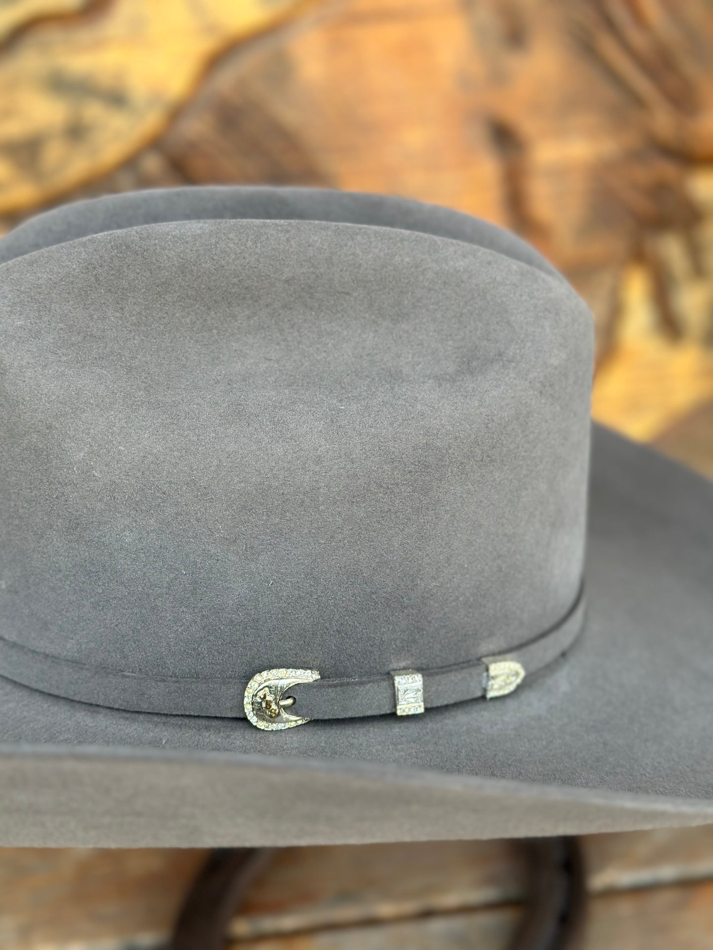 STETSON 10X “CHARCOAL” FUR FELT COWBOY HAT