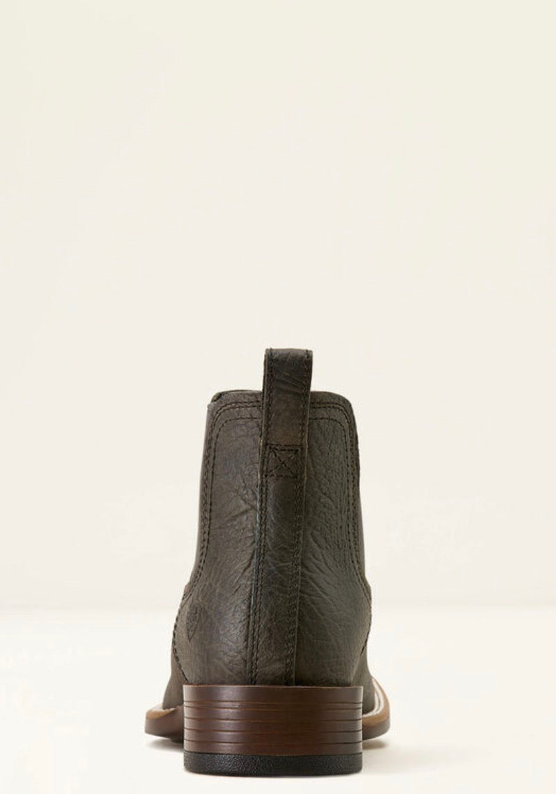 Ariat Booker Chelsea Wide Square Toe Western Boot - Charcoal Grey Hippo Print
-10074164