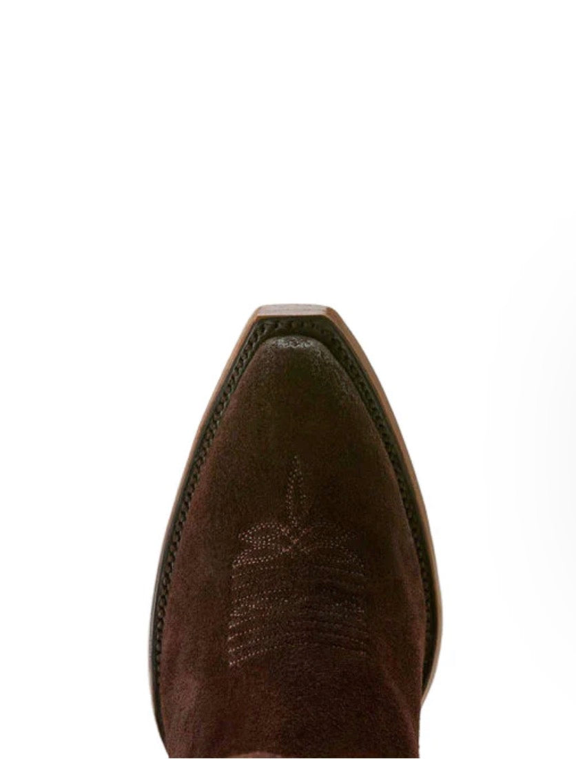 Ariat Laramie X Toe Western Boot - French Roast Suede - 10063926