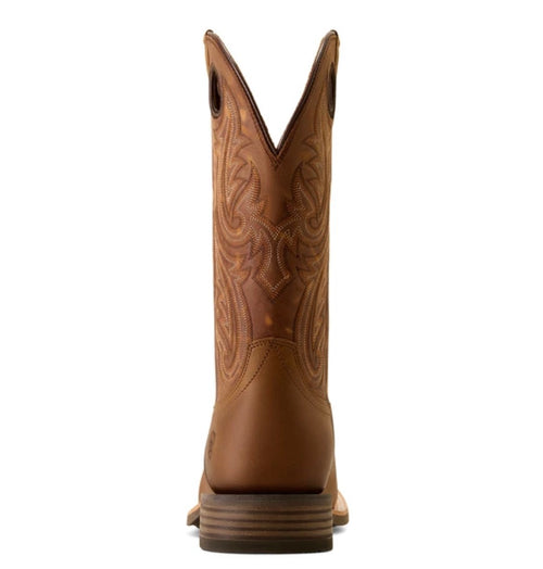 ARIAT MEN'S HIGHLAND TOUGHSTOCK DISTRESSEF PERFORMANCE WESTERN BOOTS BROAD SQUARE TOE -10074255