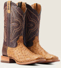 ARIAT “ Broncy “ Antique Saddle Full Quill Ostrich Boots
