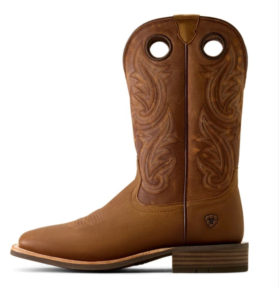 ARIAT MEN'S HIGHLAND TOUGHSTOCK DISTRESSEF PERFORMANCE WESTERN BOOTS BROAD SQUARE TOE -10074255