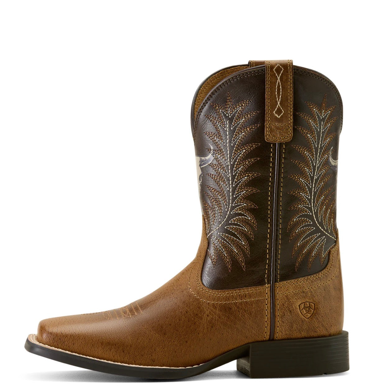 Ariat Stampede Wide Square Toe Western Boot - Desert Brown - 10063827