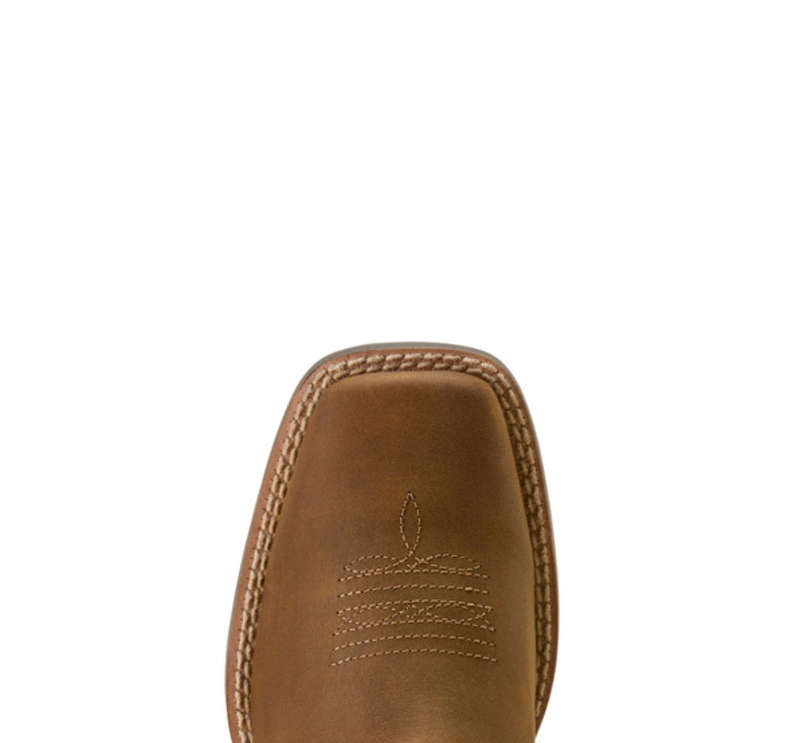 ARIAT BOYS' DEER RIDGE PERFORMANCE WESTERN BOOTS - BROAD SQUARE TOE - 
-10074193
