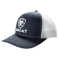 ARIAT MEN'S NAVY BLUE 3D LOGO EMBROIDERY TRUCKER CAP - A300094303