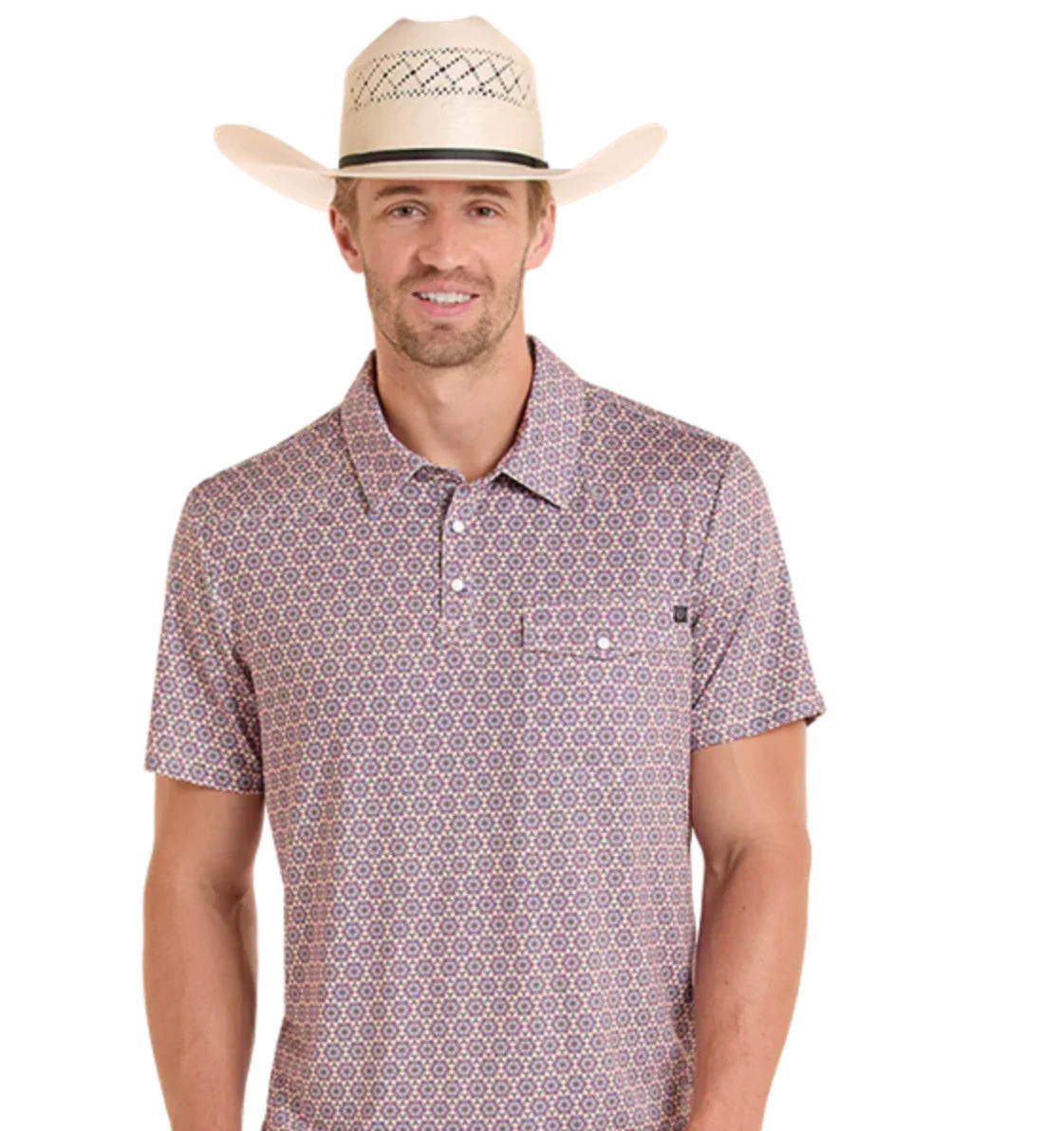 Men’s Rock&Roll Pearl Snap Polo BM51T09055