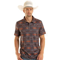 ROCK & ROLL AZTEC CHARCOAL POLO BM51T08720