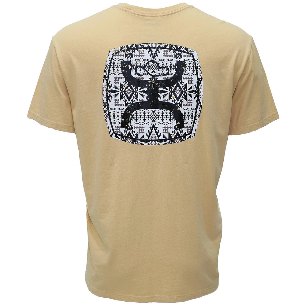 "ZENITH" TAN W/AZTEC HOOEY LOGO T-SHIRT - HT1682TN