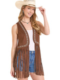 Women Rock&Roll Vest Brown BW98C08110
