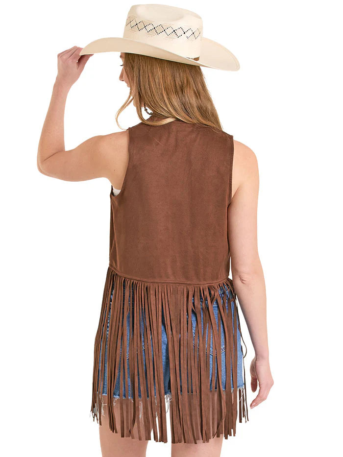 Women Rock&Roll Vest Brown BW98C08110