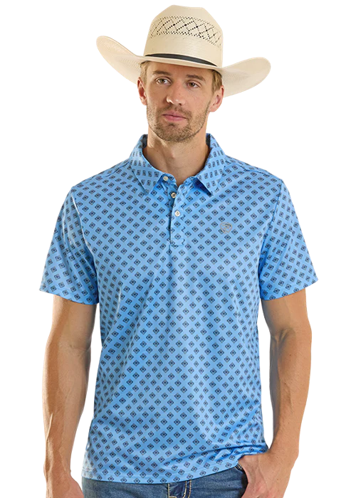 Rock&Roll Mini Aztec Geo Printed Polo-BM51T08710
