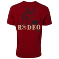 "RODEO ROUND UP" RED HOOEY T-SHIRT - HT2609RD