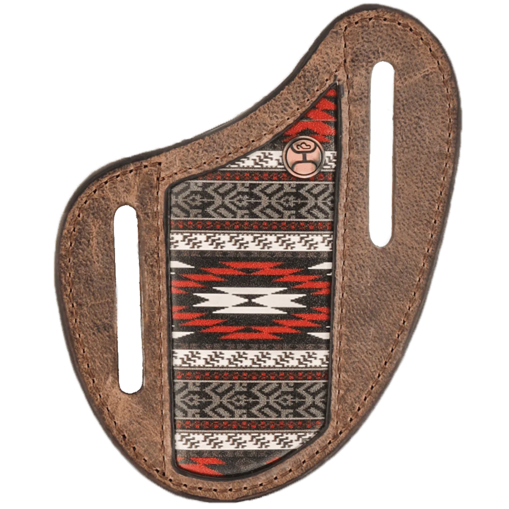 "NOMAD" PANCAKE KNIFE SHEATH BROWN/AZTEC