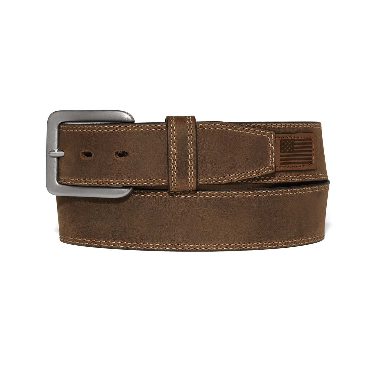 JUSTIN BROWN LEATHER HERITAGE BELT - ACCESSORIES BELT MEN - C14225