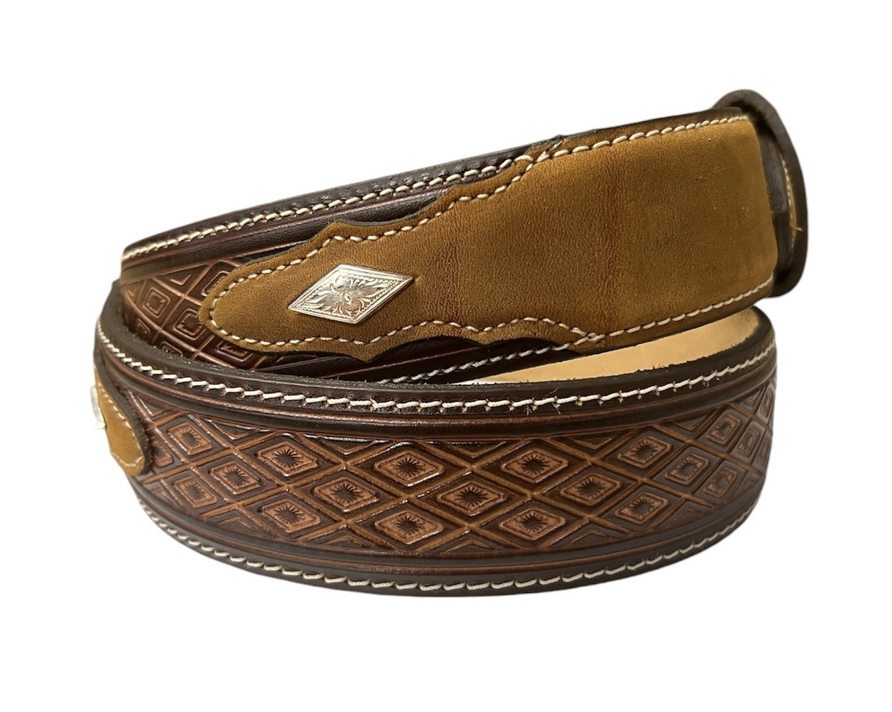 JUSTIN 1 1/2 DIAMOND RIDGE BROWN - ACCESSORIES BELT MEN - C14185