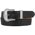 JUSTIN BLACK BRONCO BELT - C12263
