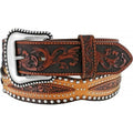 MEN'S AUSTIN SCALLOPED STUDDED BELT- C42295