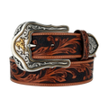 Tony Lama Men's Tan Westerly Ride Tooled Western Belt C41514