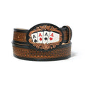 TONY LAMA MEN'S LUCKY ACES WESTERN BELT
