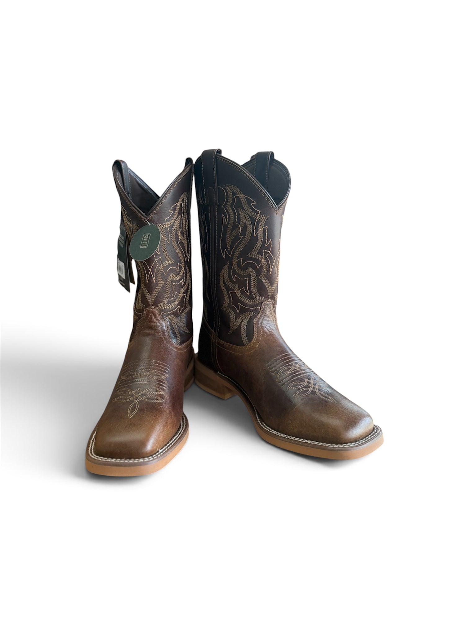LAREDO - CHISHOLM BROWN MENS SQUARE TOE BOOT 8045