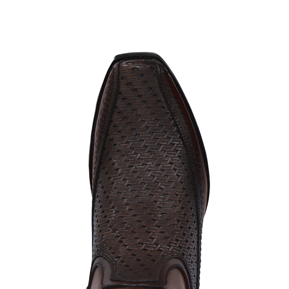 Cuadra Men's Lasered & Woven Honey Brown Western Boot CU933