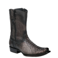 Cuadra Men's Chocolate Python Zipper & Studs Square Toe Boots CC214