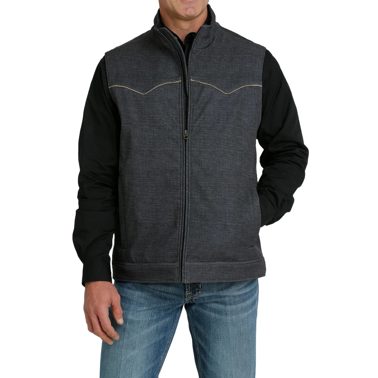 CINCH MEN’S - CONCEALED CARRY CHARCOAL BONDED VEST -MWV1591001 CHR