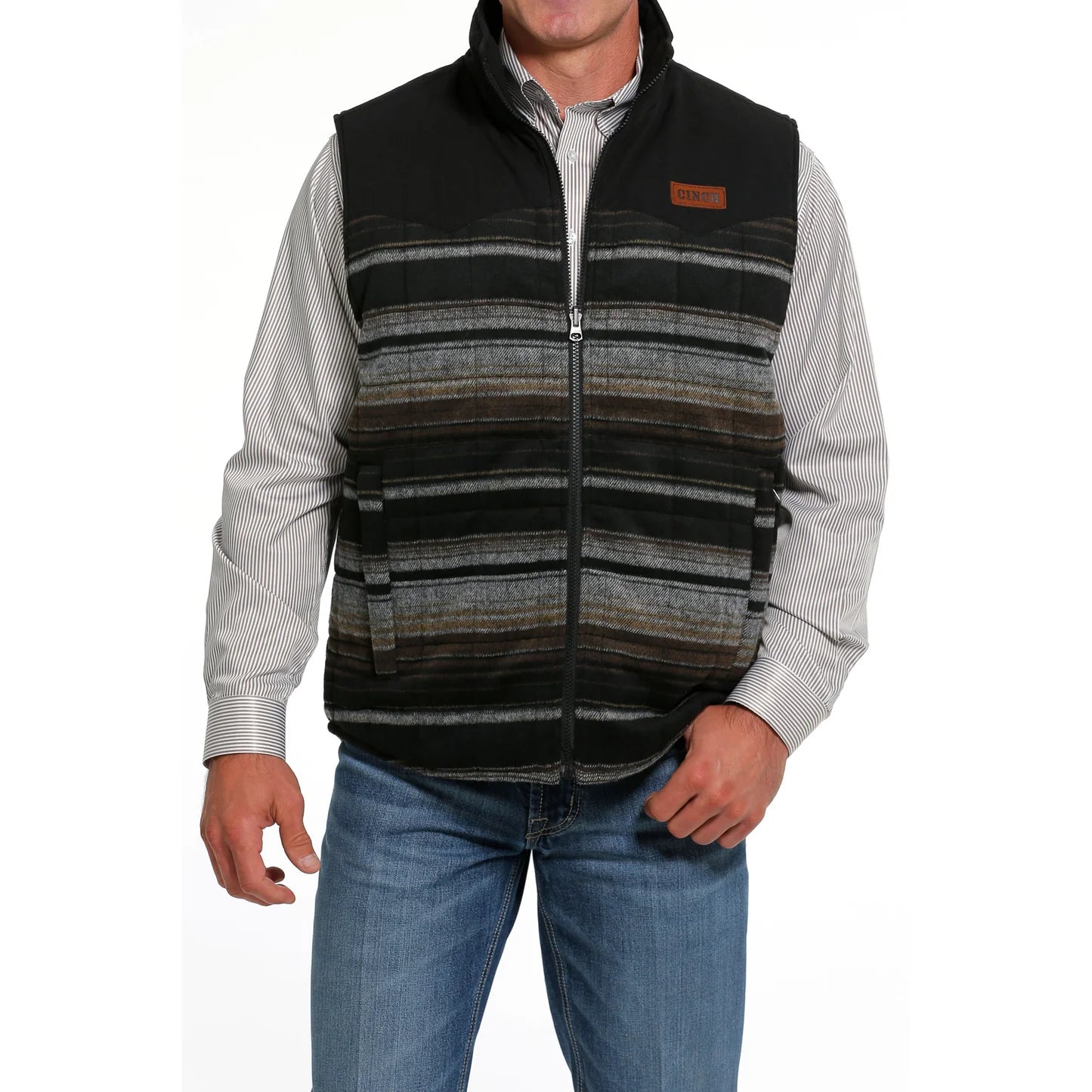 CINCH MEN’S - BROWN QUILTED REVERSIBLE VEST - MWV1576003 BRN