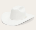 STETSON 10X - SHASTA -  WHITE FUR FELT HAT