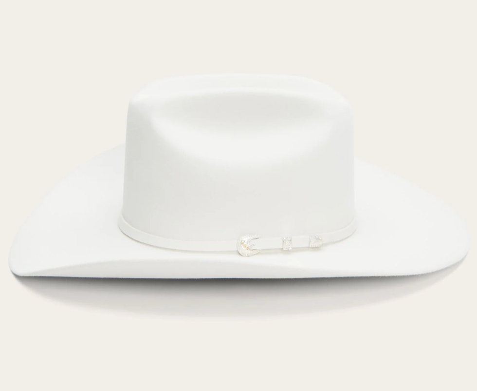 STETSON 10X - SHASTA -  WHITE FUR FELT HAT