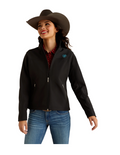 Ariat Ladies New Team Black & Serrano Print Softshell Jacket 10051977