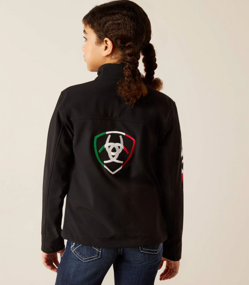 Ariat Kids New Mexico Softshell Brand Black Jacket 10043053