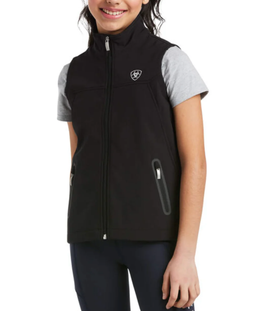 Ariat Kids New Team Black Softshell Vest - 10034305