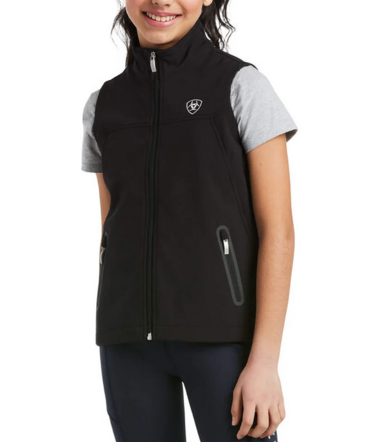 Ariat Kids New Team Black Softshell Vest - 10034305