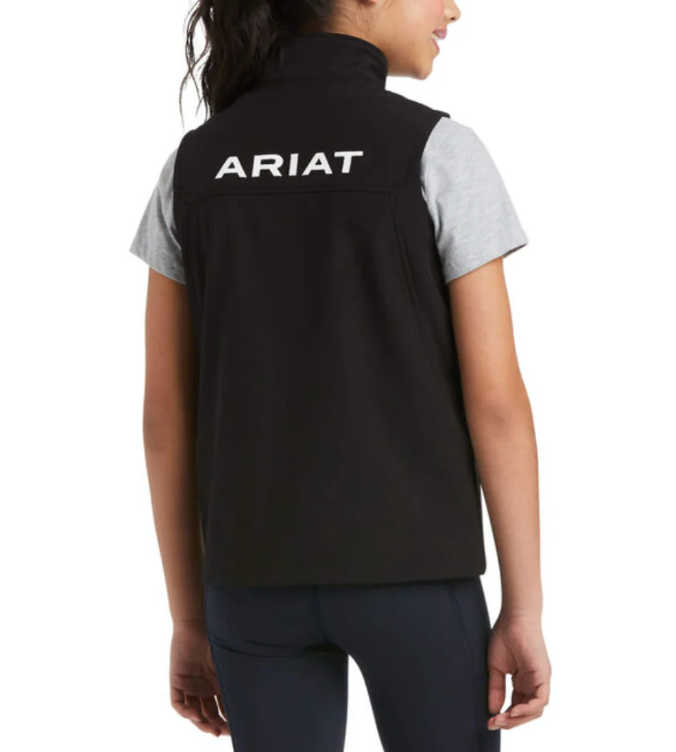 Ariat Kids New Team Black Softshell Vest - 10034305