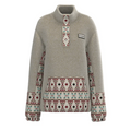 Hooey Ladies Aztec Printed & Cream Fleece Pullover HFP004CRAZ