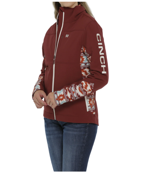 Cinch Ladies Burgundy Printed Concealed Carry Bonded Jacket MAJ9857001