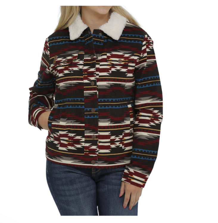 Cinch® Ladies Multicolored Aztec Stretch Trucker Jacket MAJ9878005