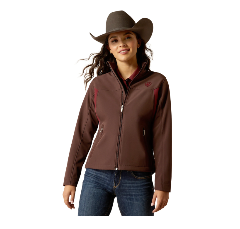 Ariat Ladies New Team Chocolate Plum Softshell Jacket 10052785