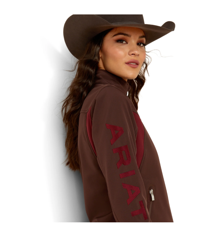 Ariat Ladies New Team Chocolate Plum Softshell Jacket 10052785