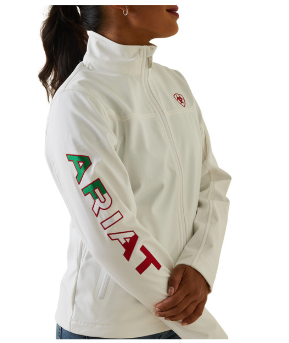 ARIAT TEAM SOFTSHELL WHTIE MEXICO - LADIES JACKET - 10043548