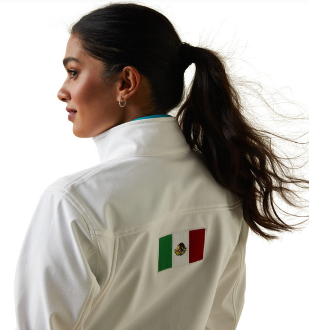 ARIAT TEAM SOFTSHELL WHTIE MEXICO - LADIES JACKET - 10043548